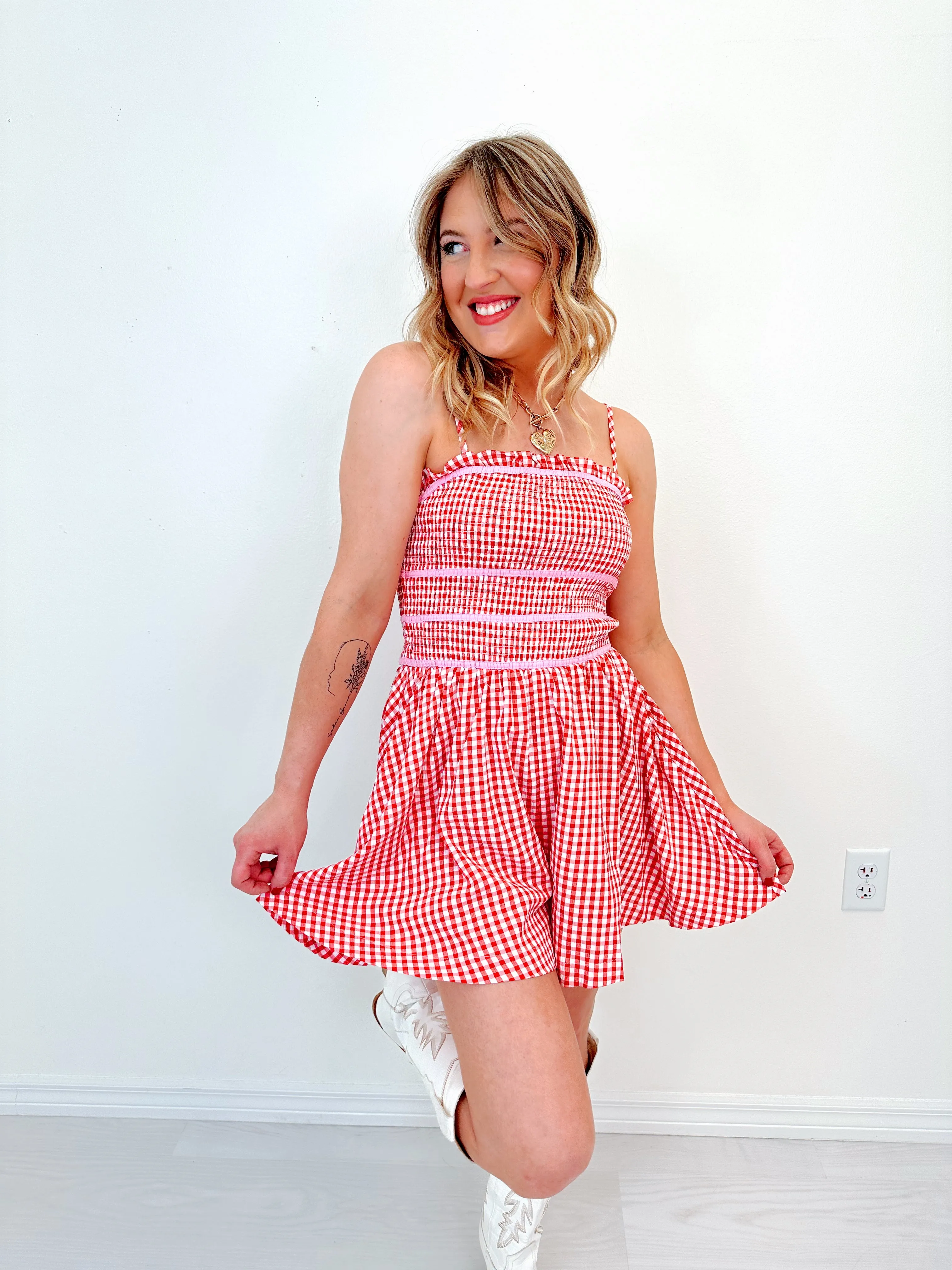Life's A Picnic Smocked Romper