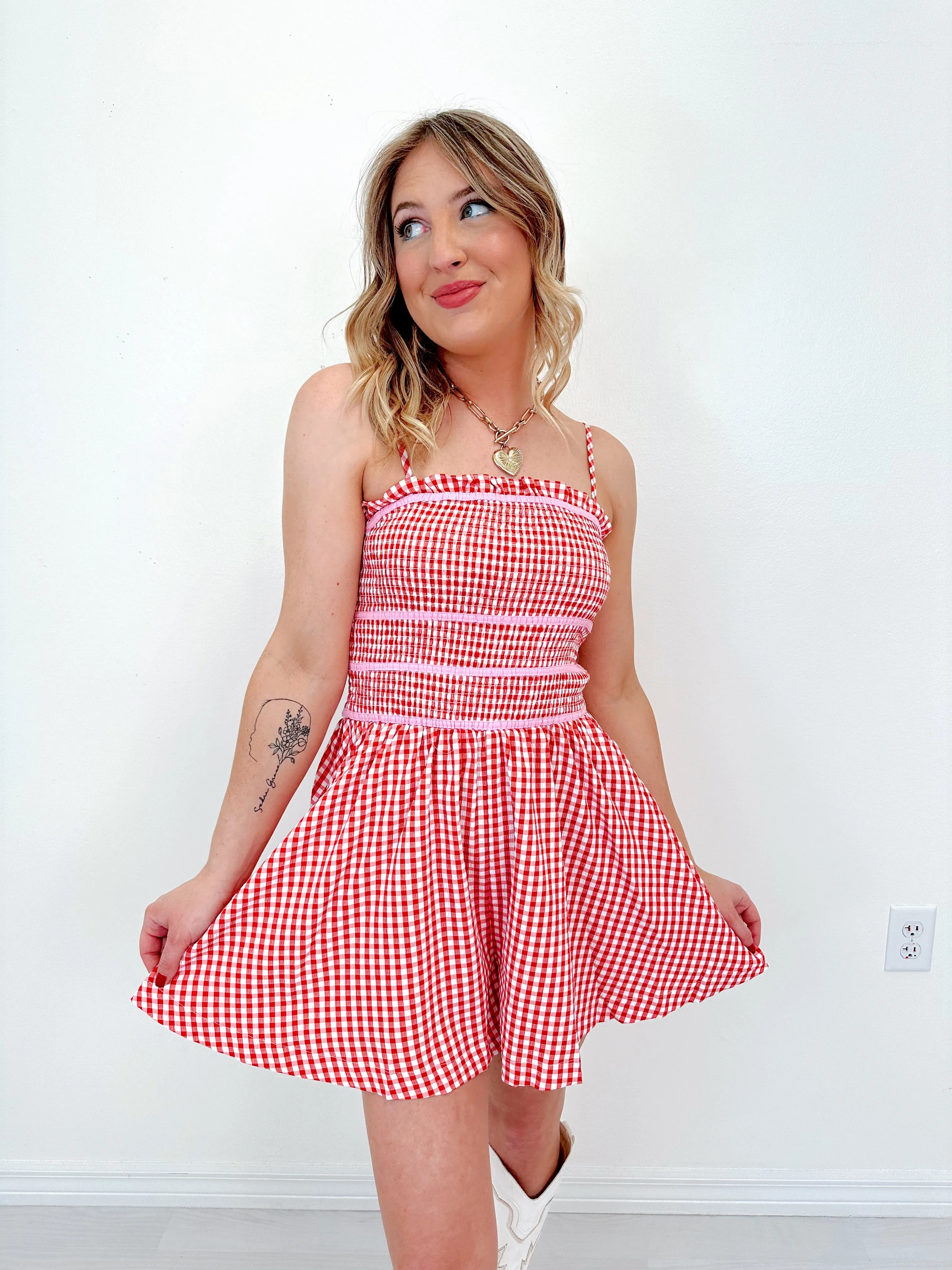 Life's A Picnic Smocked Romper