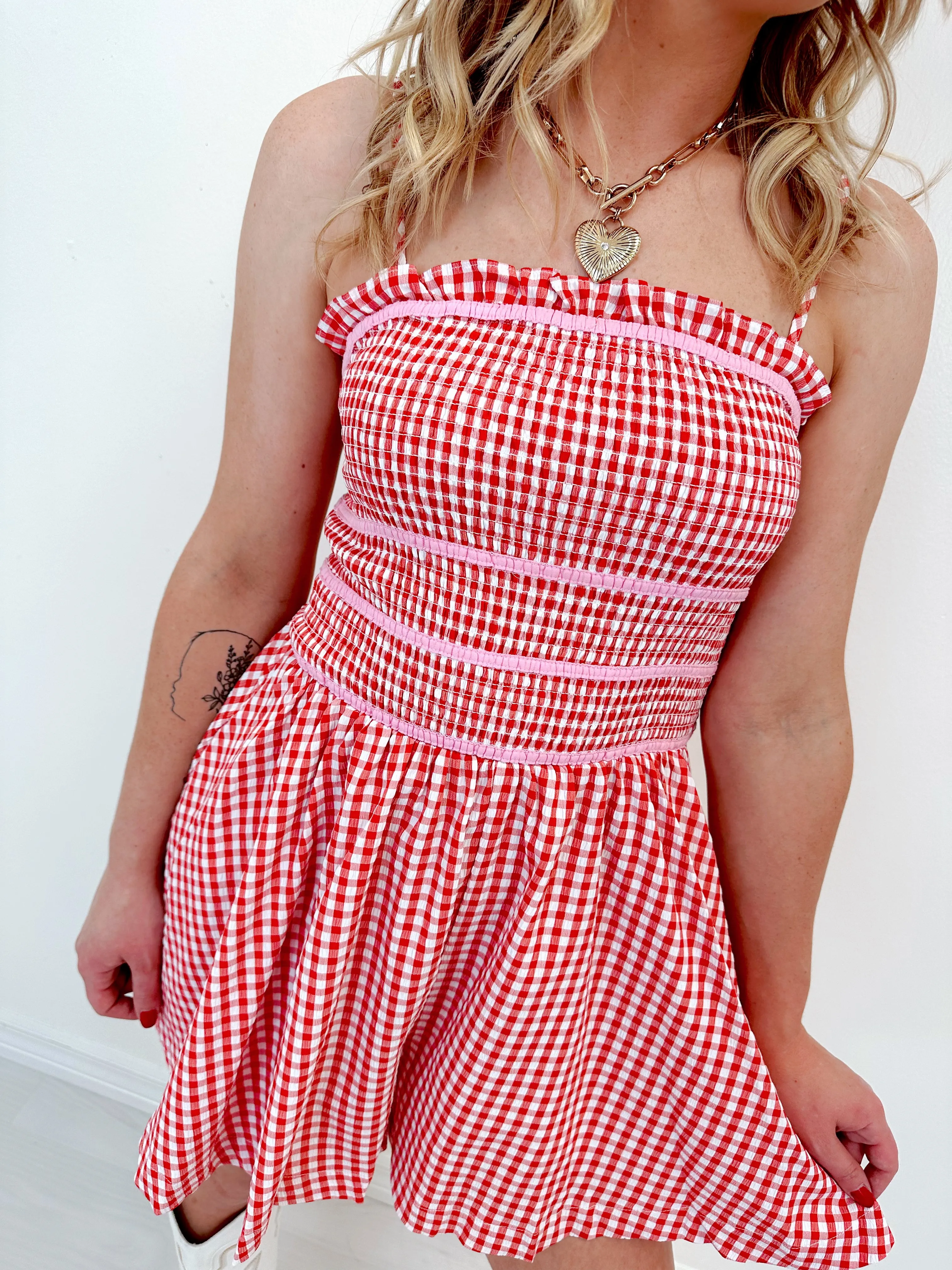 Life's A Picnic Smocked Romper