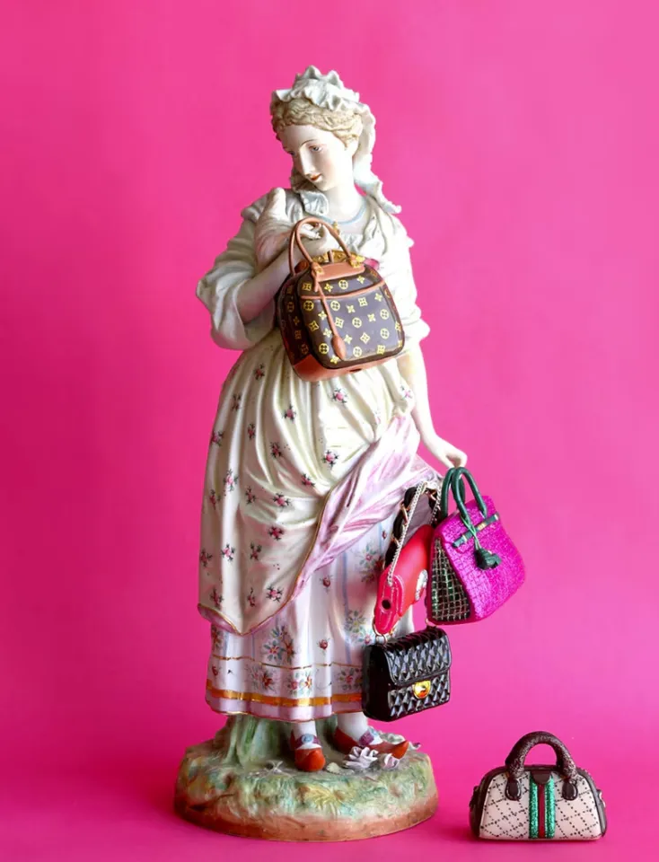 Luxury handbag ornament