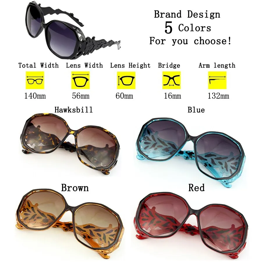 Luxury Oversized Sunglasses Polygon Frame