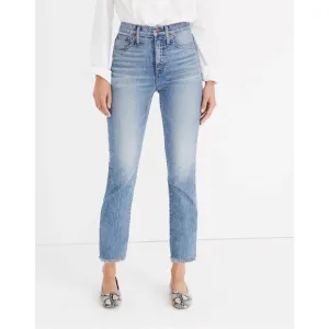 Madewell The Perfect Vintage Jean in Ainsworth Wash Raw Hem Size 25 Petite