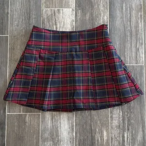 Mango Plaid Pleated Mini Skirt – XS – Preppy Schoolgirl Style