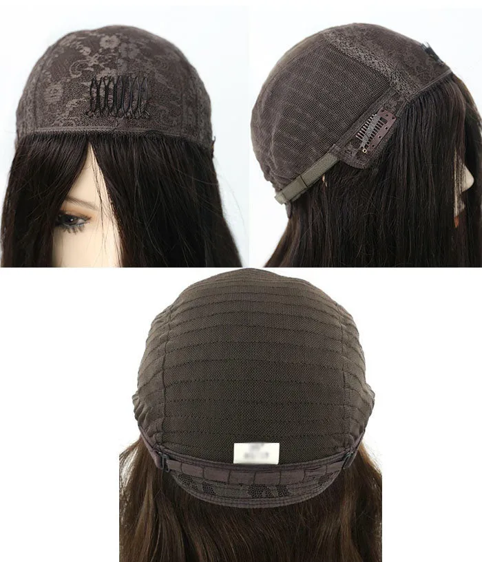 Medium Length Wig Skin Top Wigs