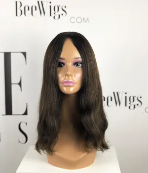 Medium Length Wig Skin Top Wigs