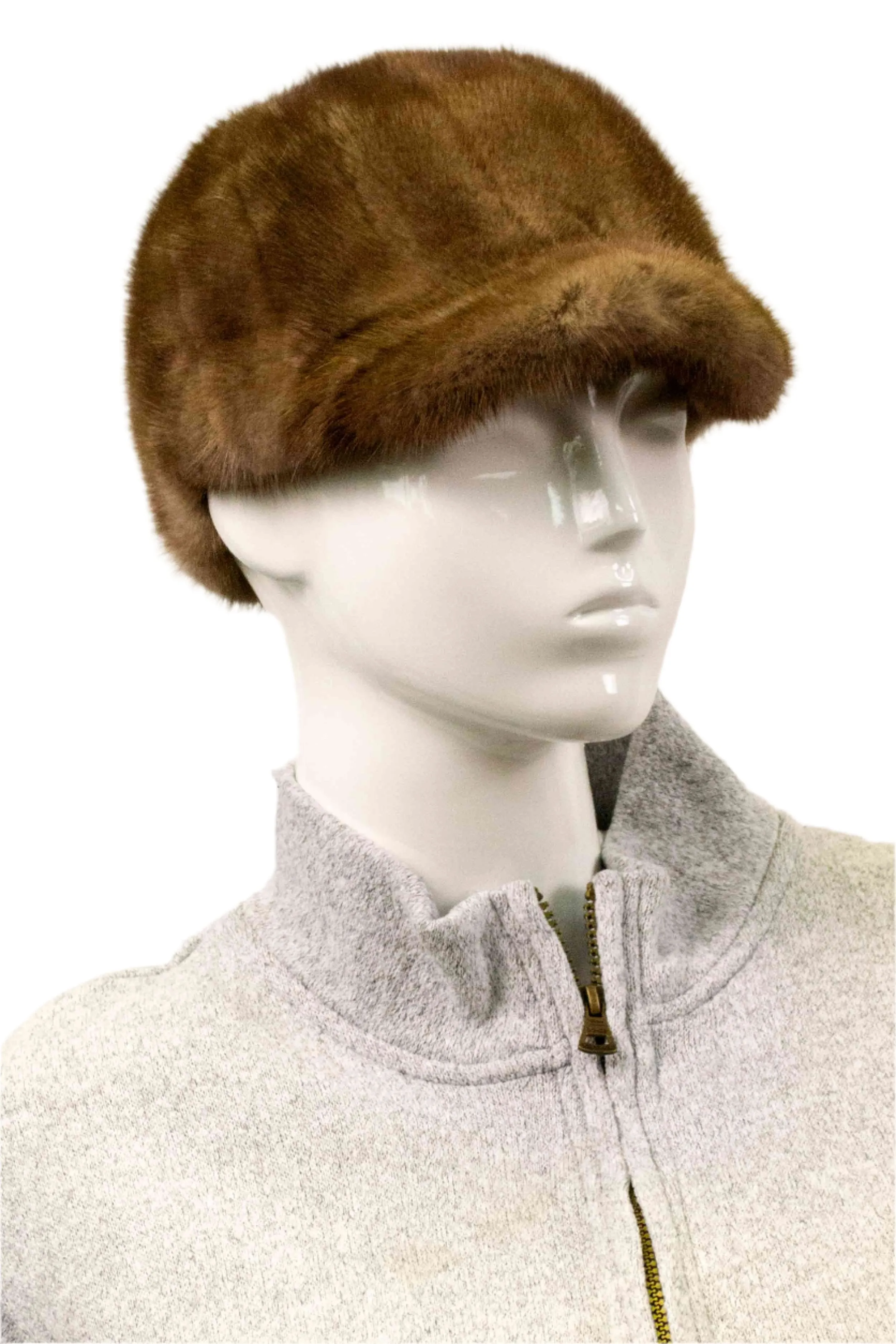 Men's Mink Fur Baseball Hat