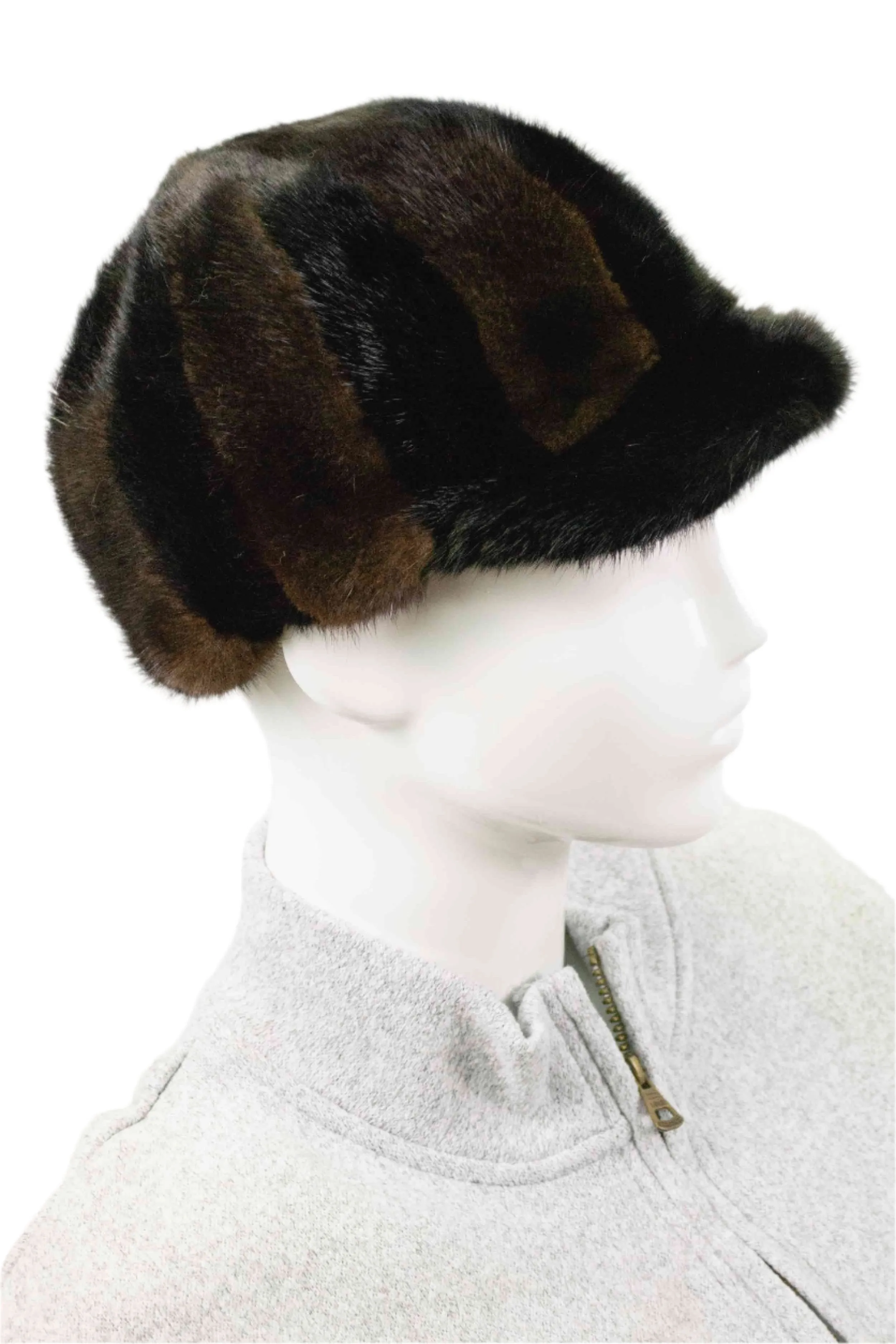 Men's Mink Fur Baseball Hat