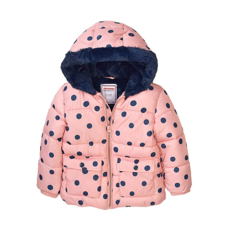 Minoti Girls Puffa Jacket Pink (2-3yrs)