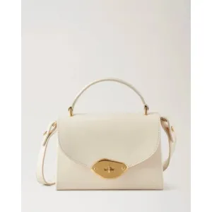 Mulberry Small Lana Top Handle in Eggshell