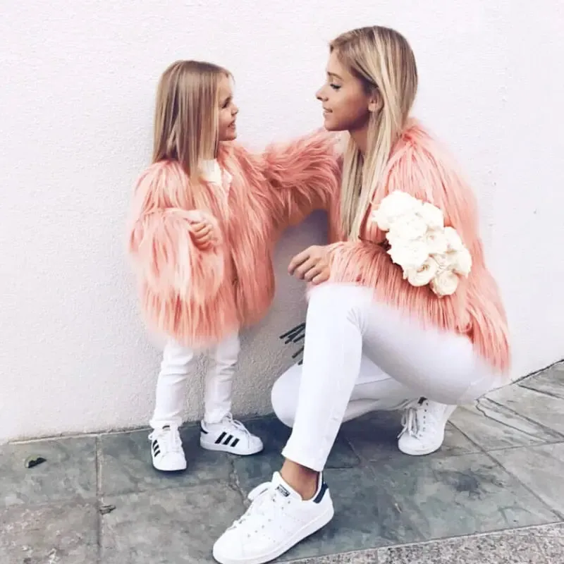 Mummy & Me Faux Fur Coat