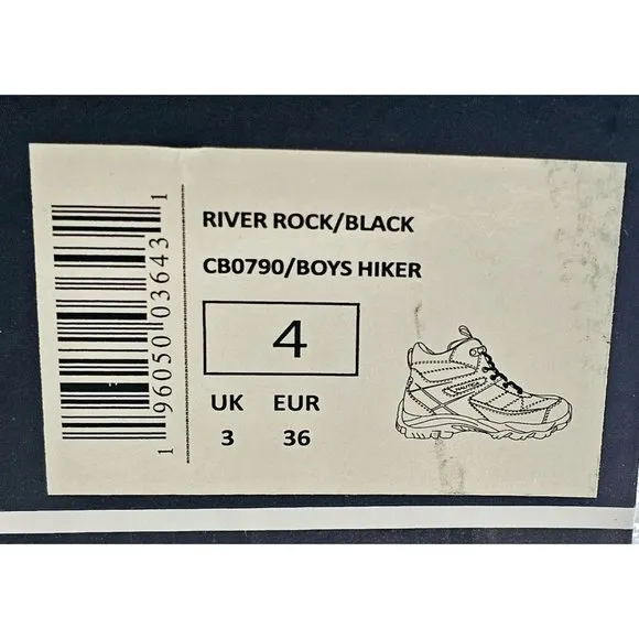 Nautica River Rock Black Big Boy's Boots Size 4