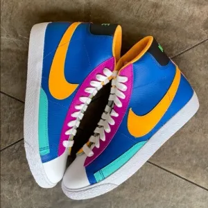 NIKE BLAZER MID BATTLE BLUE MULTICOLOR CZ9441-400 SNEAKERS Size Big kids 6.5