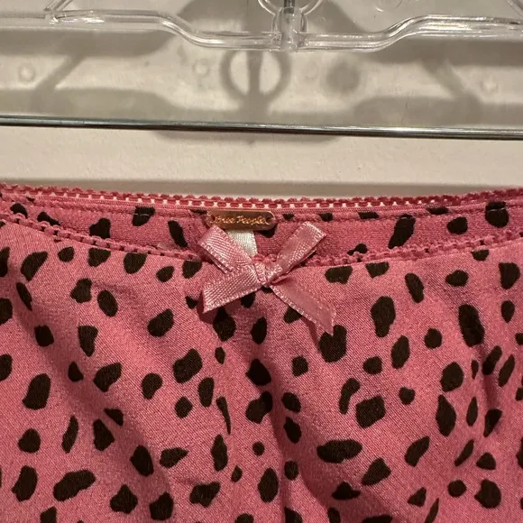 NWT Free People Remi Midi Skirt Animal Print Pink XS