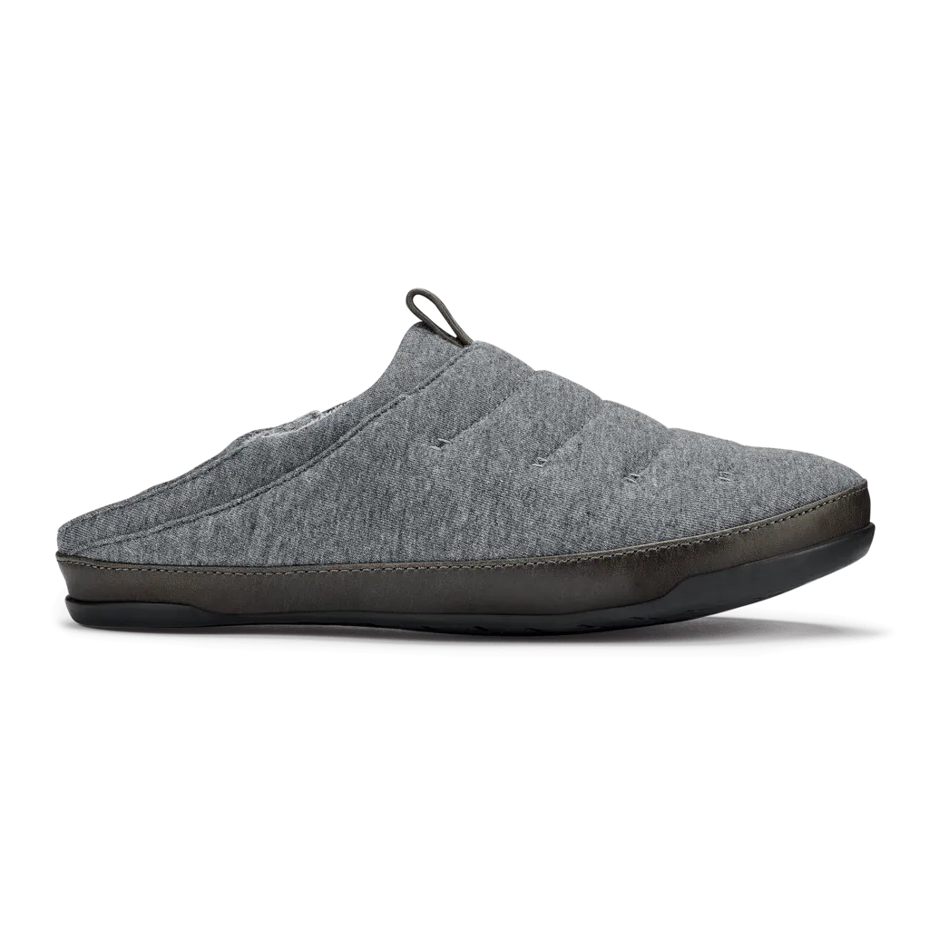 OluKai Men's Mahana Heathered Jersey Slippers