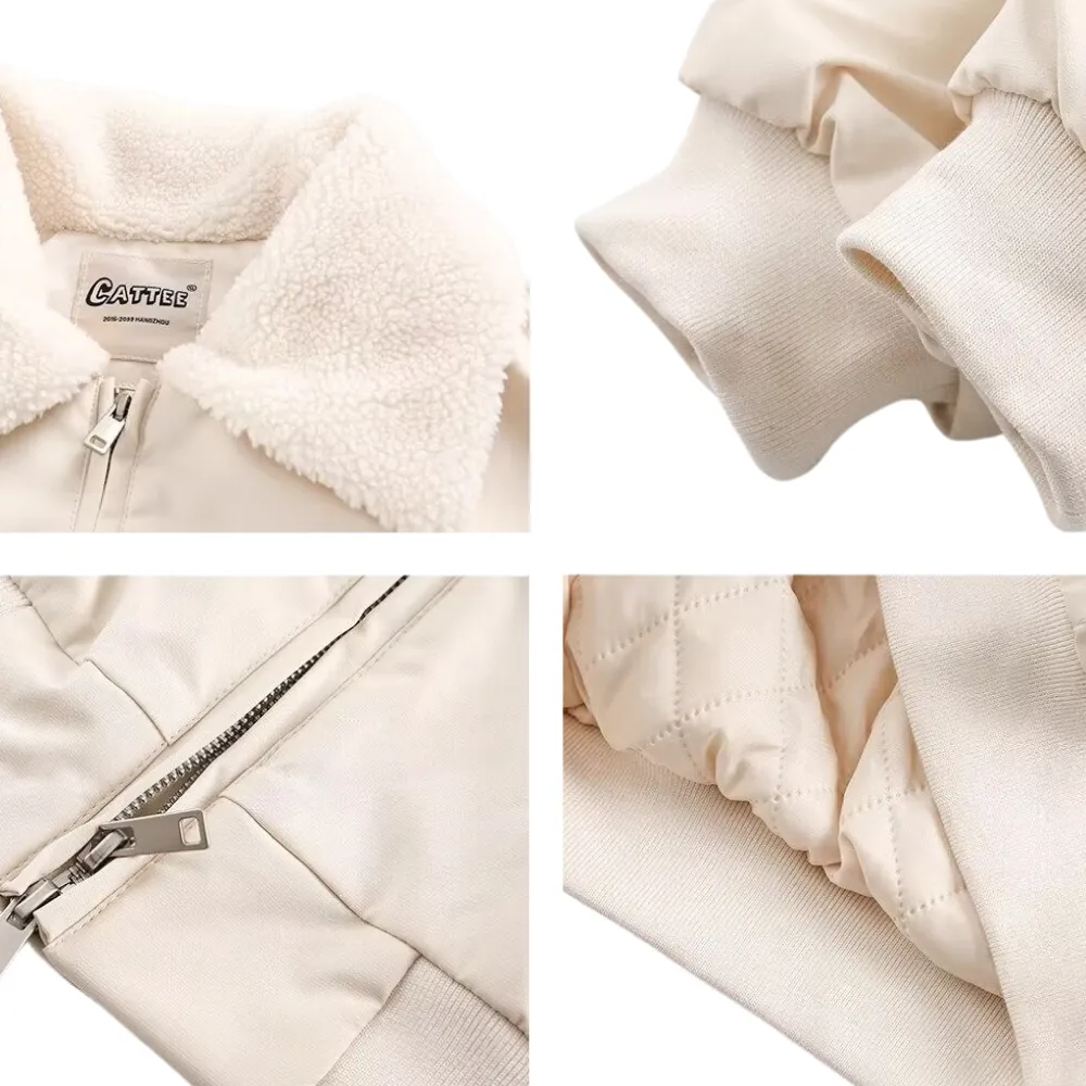 OOC' Old-School Fur Collar Sherpa Jacket Coat