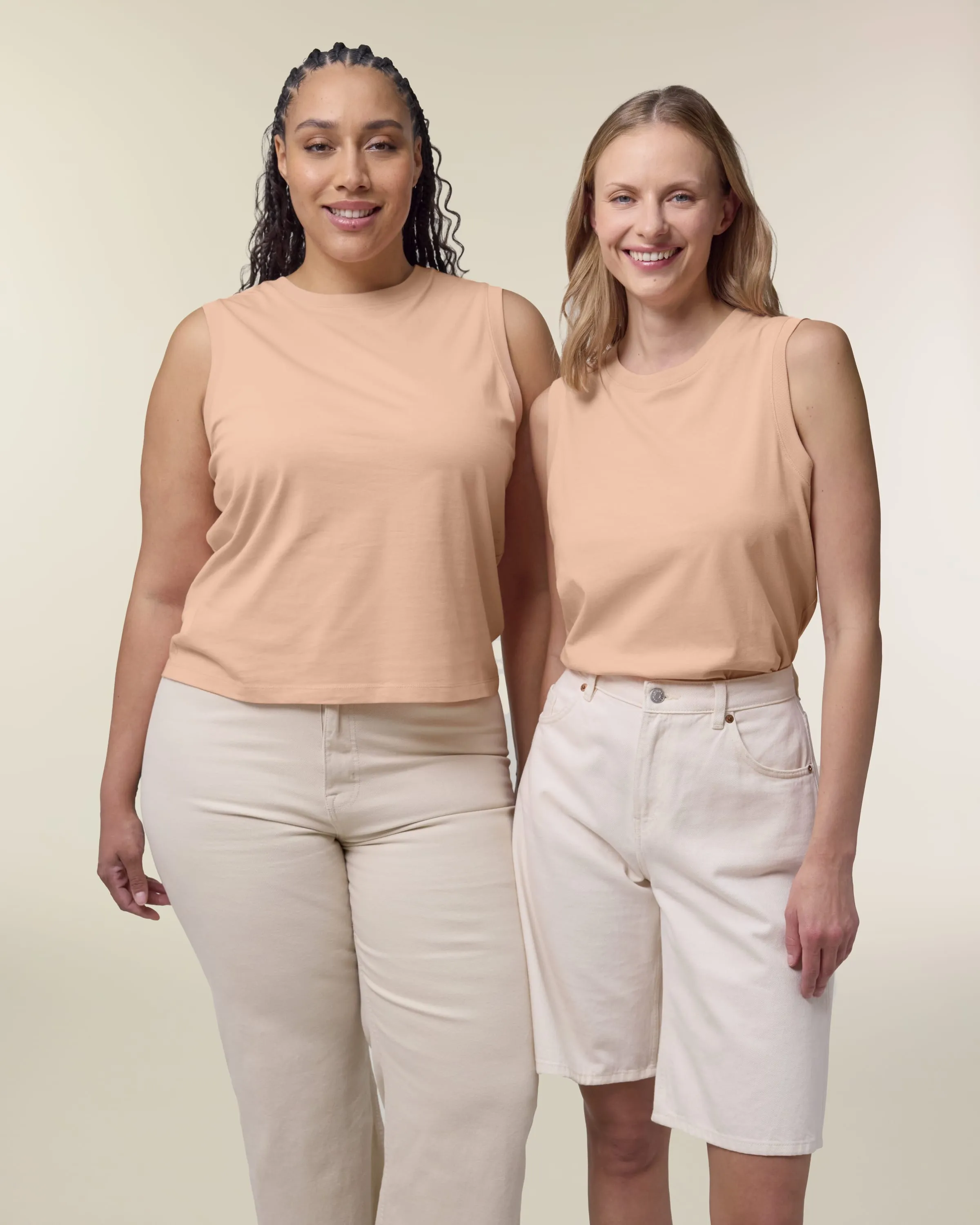 Organic High Neck Tank Top: Womens