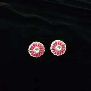 Pachi Kundan Studs With Hard Gold Plating