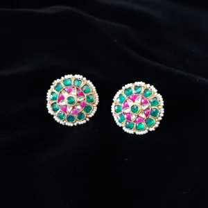 Pachi Kundan Studs With Hard Gold Plating