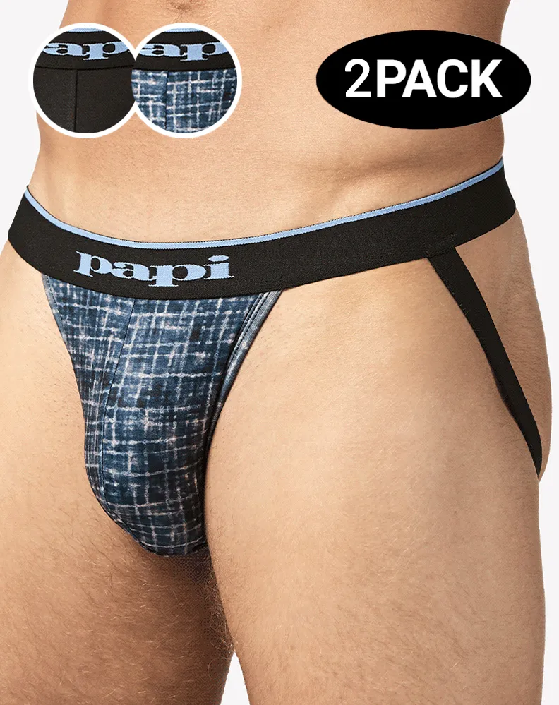 Papi Umpa049 Microflex Jockstrap Blue-texture