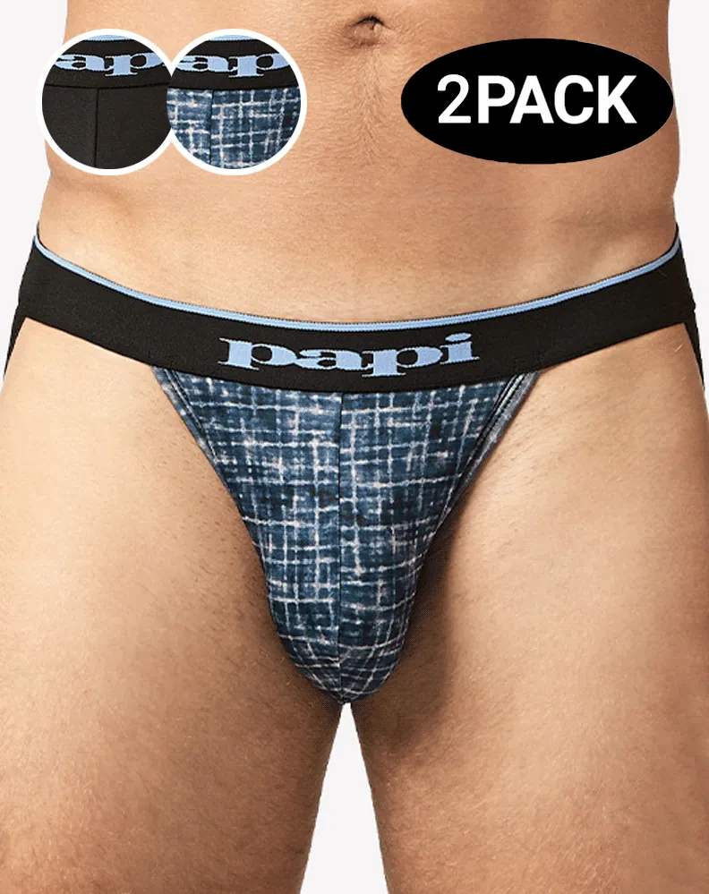 Papi Umpa049 Microflex Jockstrap Blue-texture