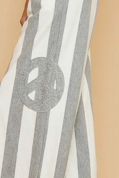 Peaceful Vibes Only Striped Wide Leg Pants