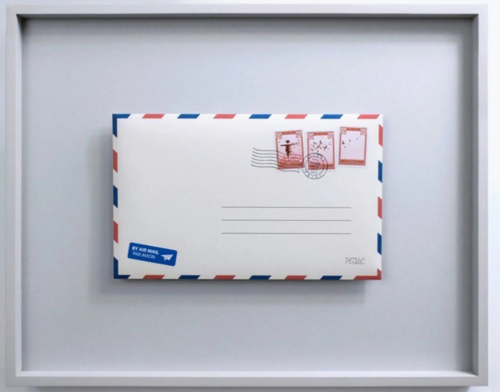 Pejac: Love Letter, 2018 Custom made envelope