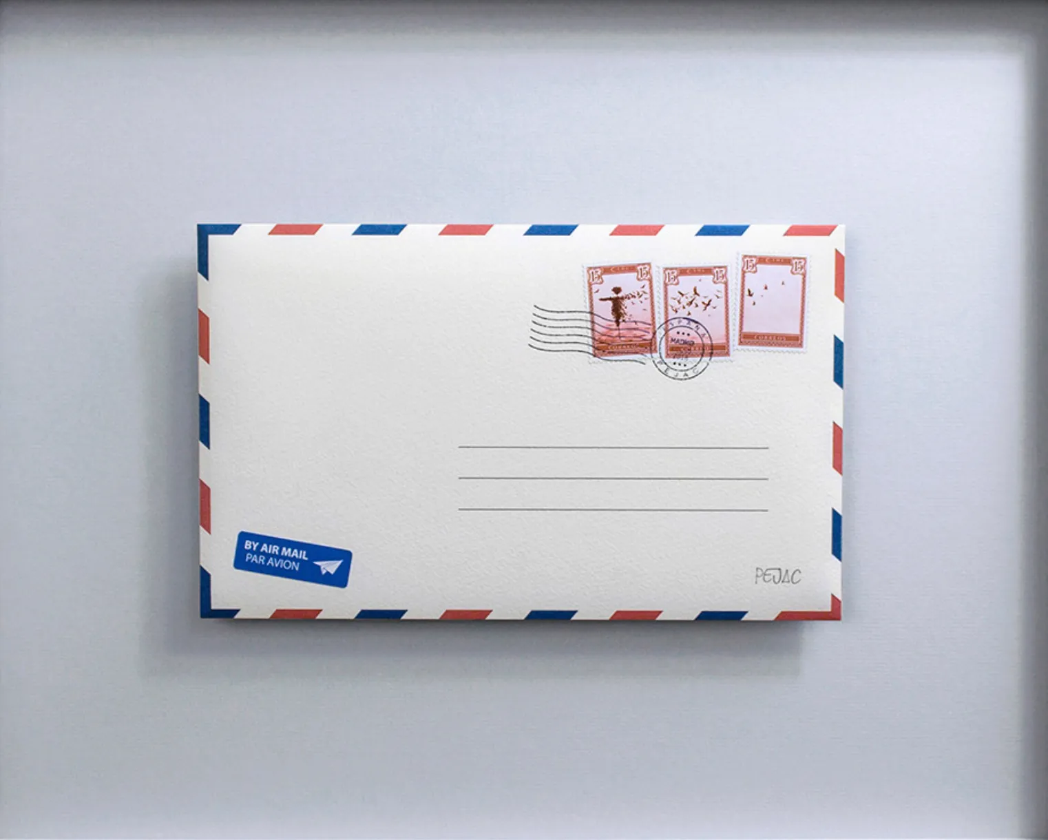 Pejac: Love Letter, 2018 Custom made envelope