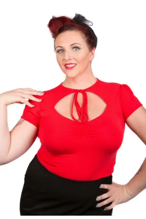Pinup Tie Top - Extra Stretch Fabric
