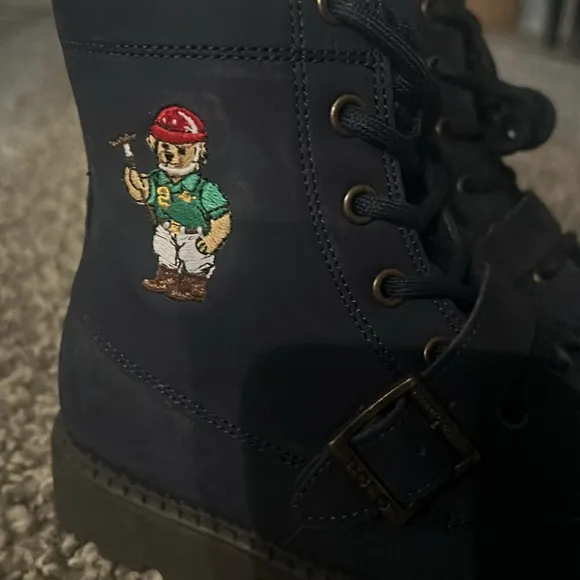 Polo Ralph Lauren Kids Navy Boots