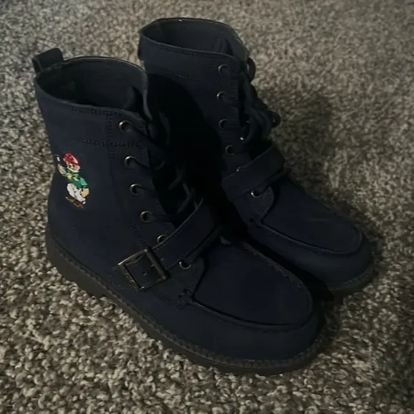Polo Ralph Lauren Kids Navy Boots