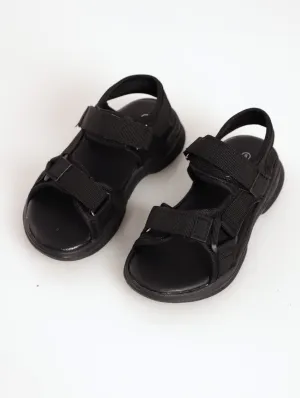 Pre-Boys Adventure Mono Sandal - Black