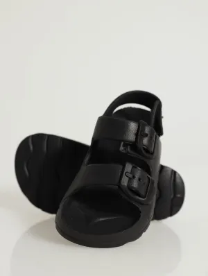 Pre-Boys Moulded Adventure Sandal - Black