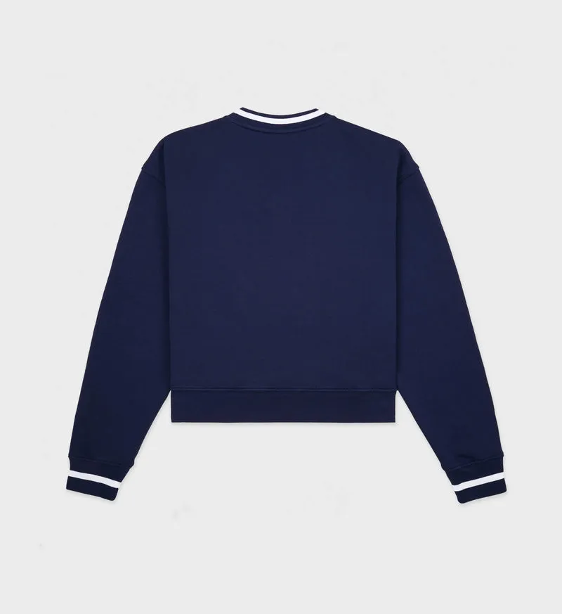 Prince Health Embroidered V-Neck Sweater