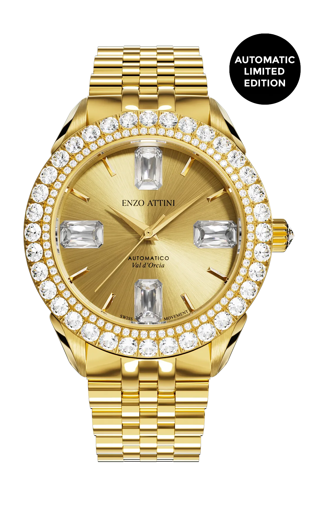 "Val d'Orcia "Automatic - President Bracelet  / Swiss Movement.