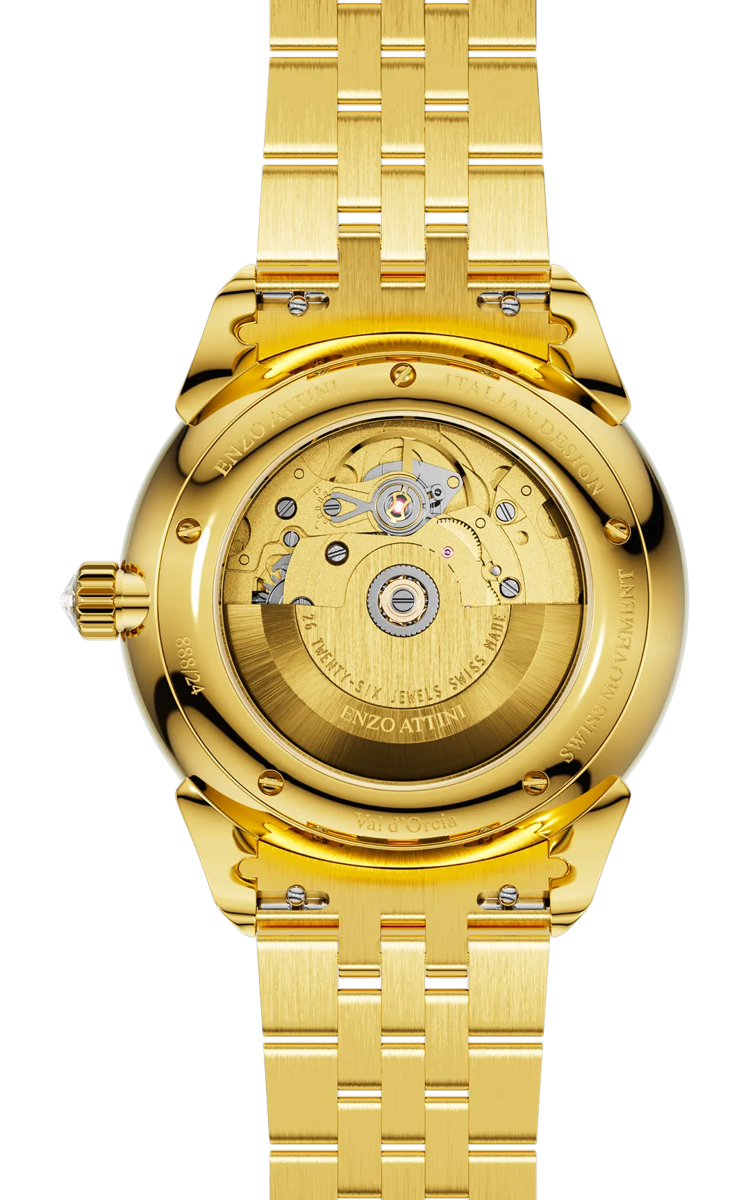 "Val d'Orcia "Automatic - President Bracelet  / Swiss Movement.