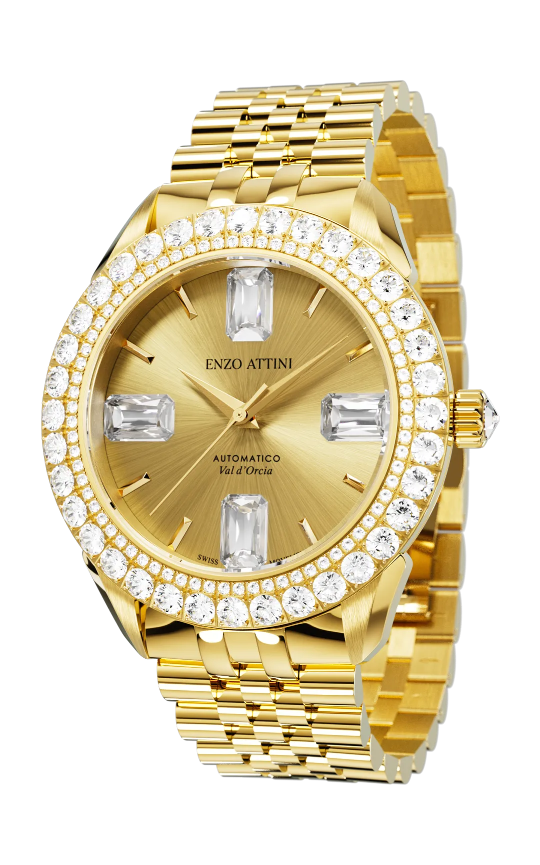 "Val d'Orcia "Automatic - President Bracelet  / Swiss Movement.