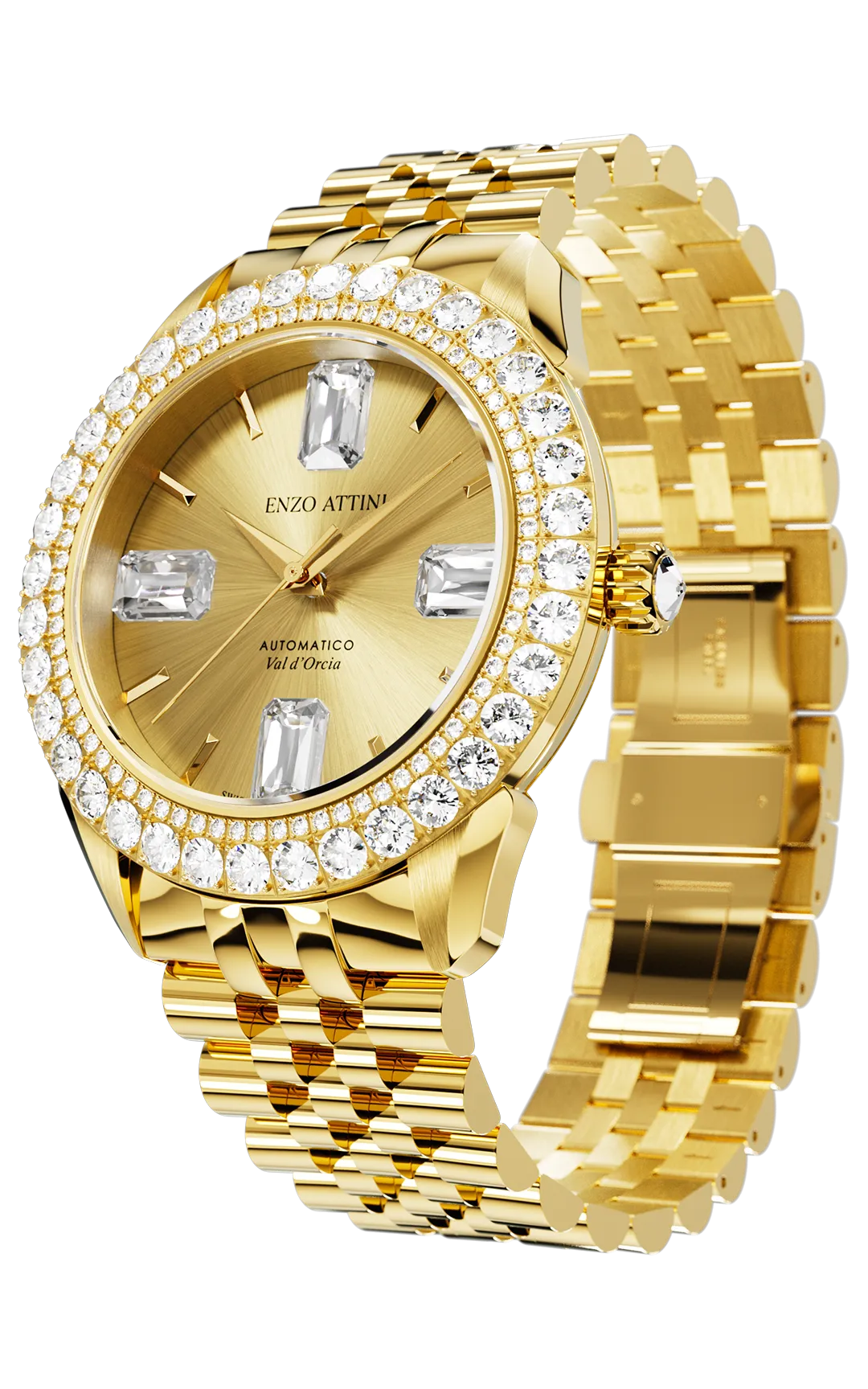 "Val d'Orcia "Automatic - President Bracelet  / Swiss Movement.