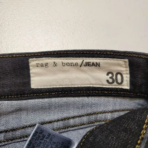 Rag &amp; Bone Skinny Jeans Dark Wash Women's Size 30