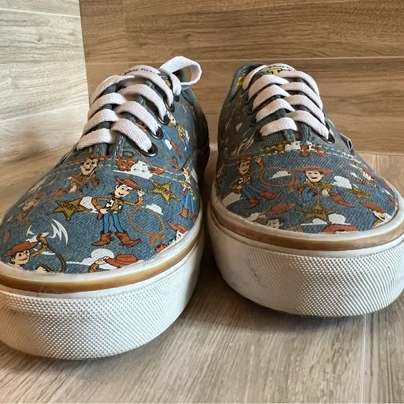 RARE VANS x Disney Toy Story Authentic Sheriff Woody Denim Shoes ANDY