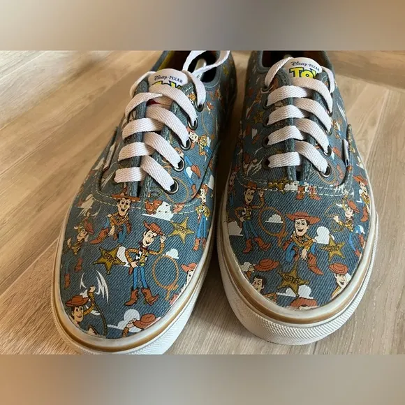 RARE VANS x Disney Toy Story Authentic Sheriff Woody Denim Shoes ANDY