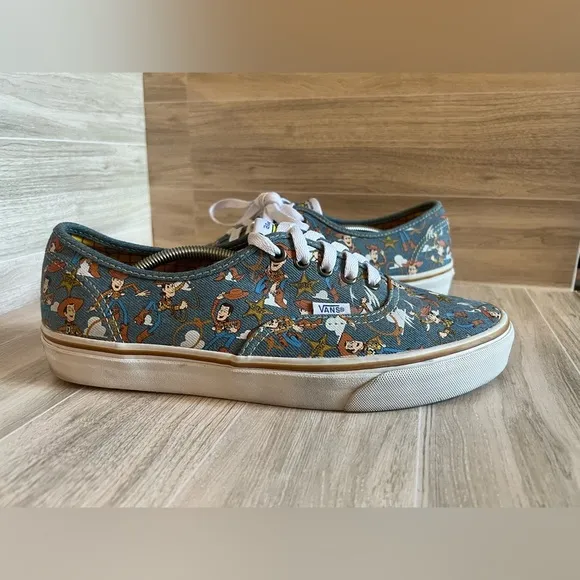 RARE VANS x Disney Toy Story Authentic Sheriff Woody Denim Shoes ANDY