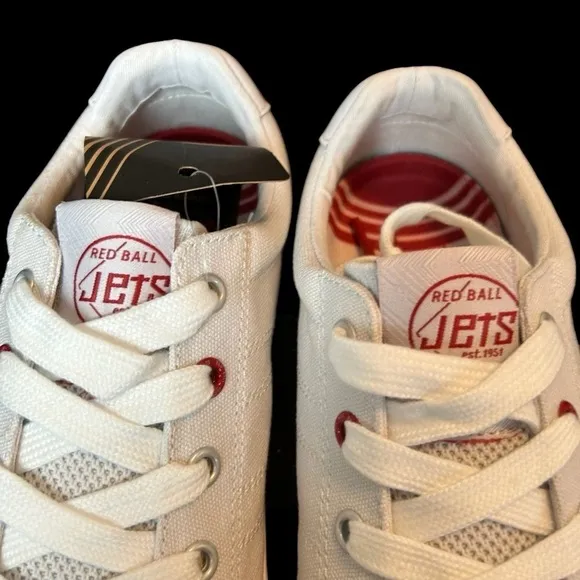 Red Ball Jets Classic White 51 Low-Top Sneakers Sz.W7.5/M6