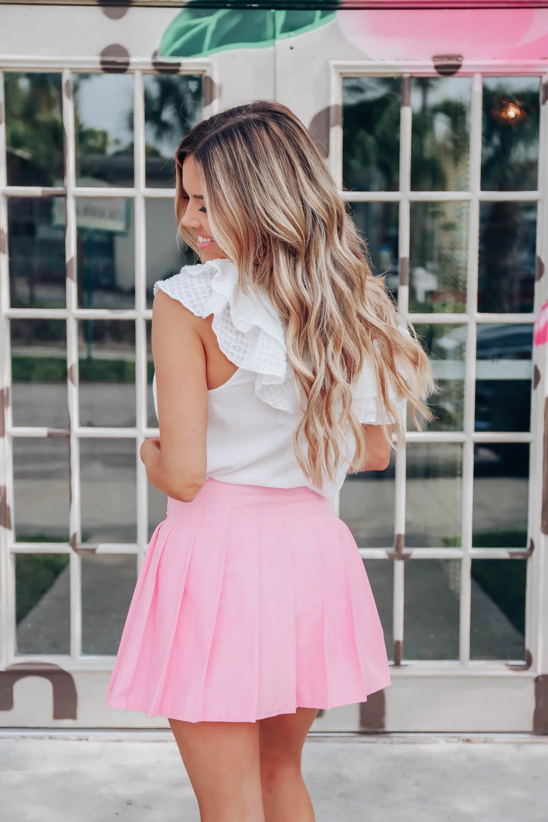 Reighanne Ruffle Trim Top