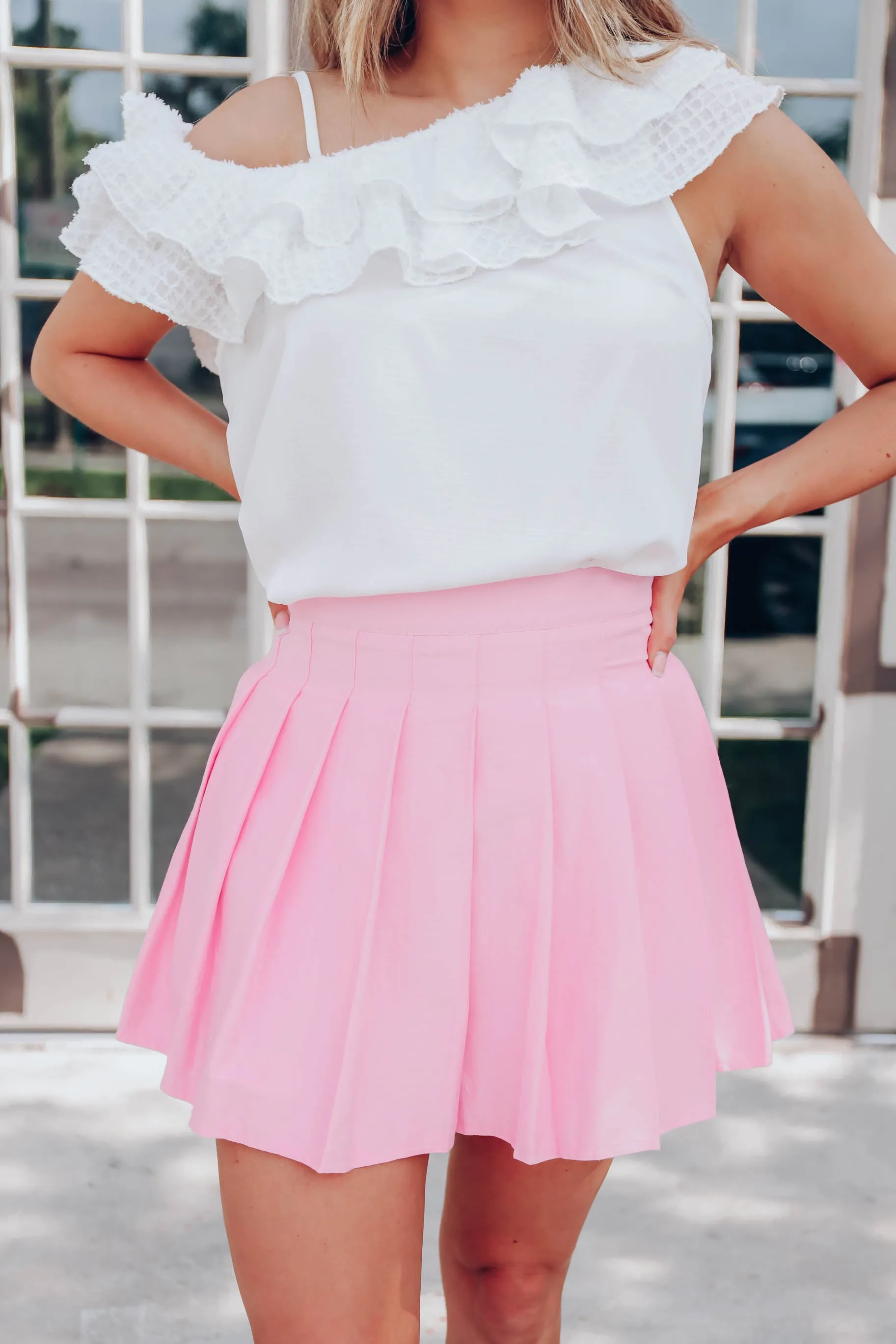 Reighanne Ruffle Trim Top