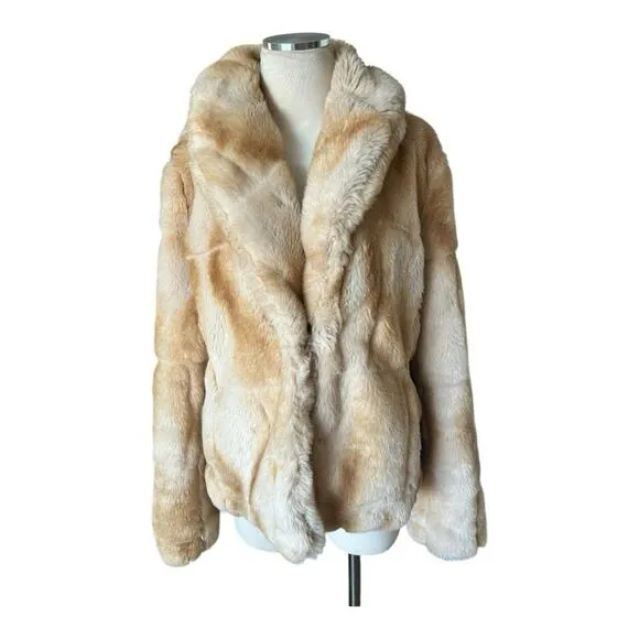 Relatively faux fur jacket Size Large