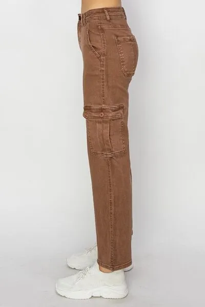 Risen Full Size High Rise Cargo Jeans ONLINE EXCLUSIVE