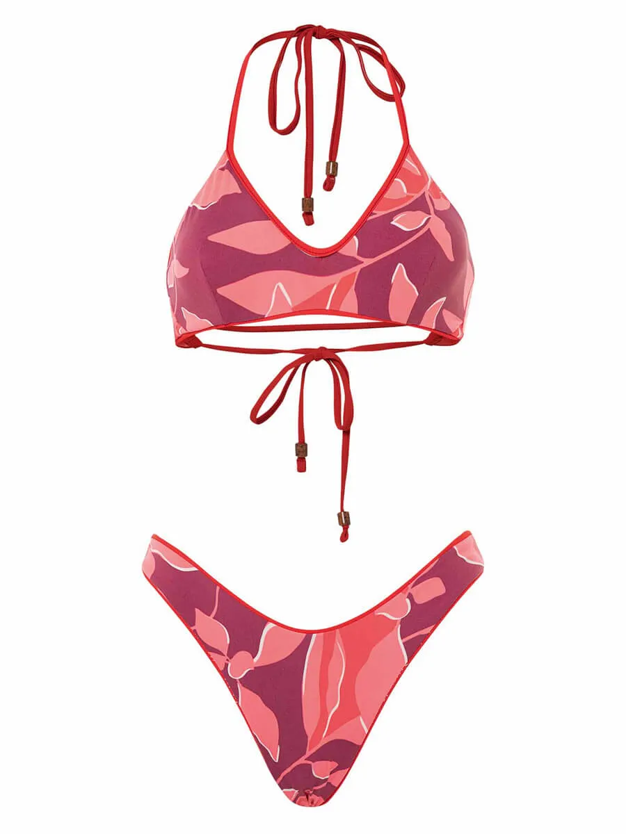 River Sporty Bralette in Scarlet Red