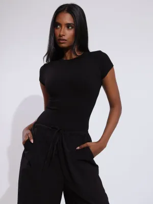 Rue High Neck Fitted Top
