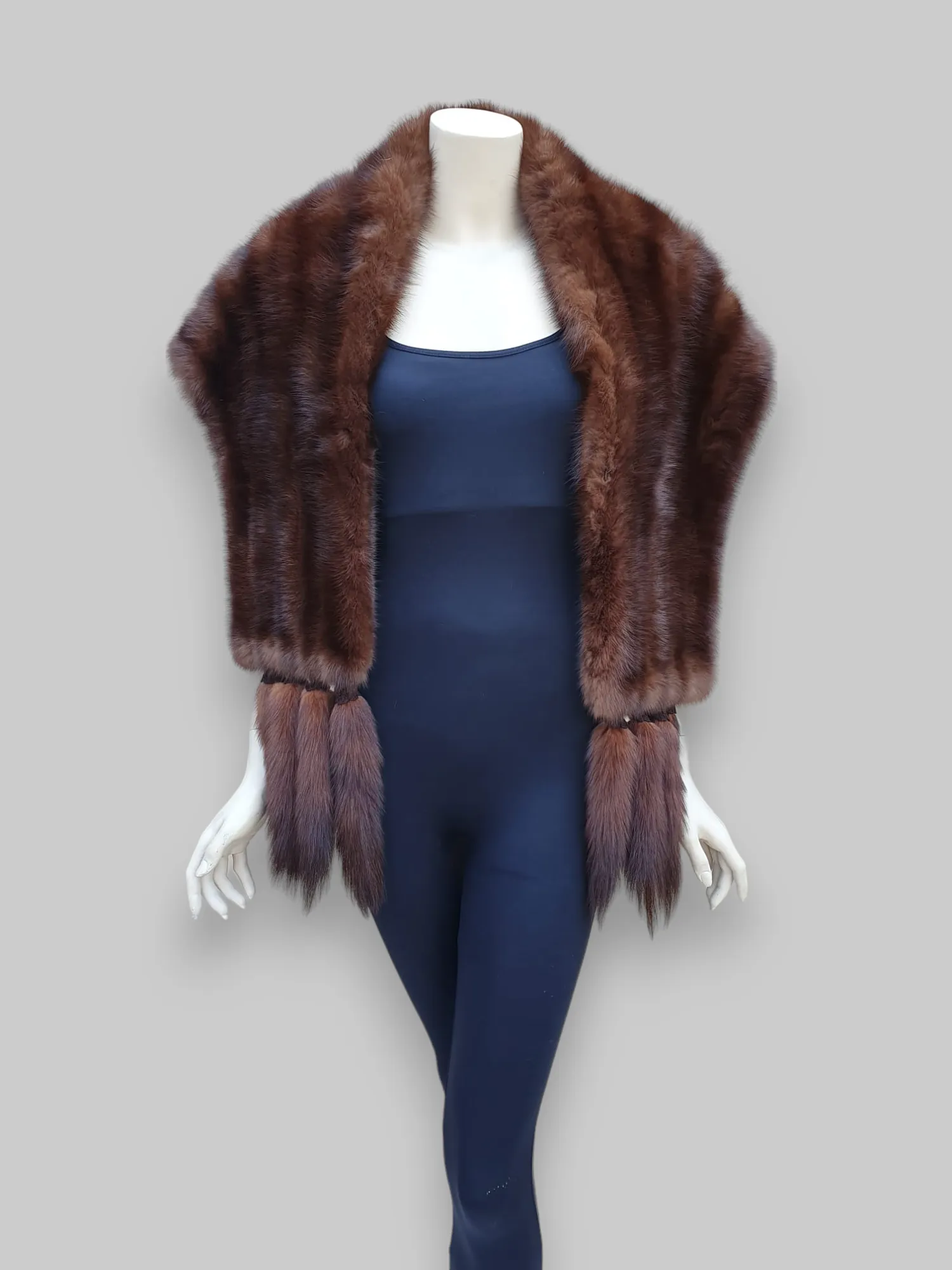 Sable Stole w/ Tails -Small