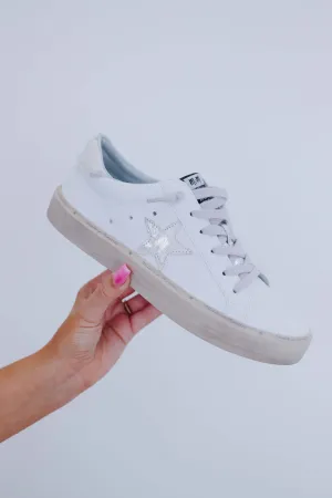 Sadie Faux Fur Sneakers - White